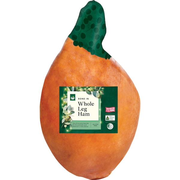 Woolworths Bone In Whole Leg Ham 7kg - 11.5kg