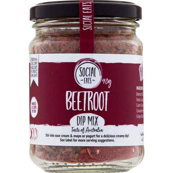 Social Eats Beetroot Dip Mix 90g