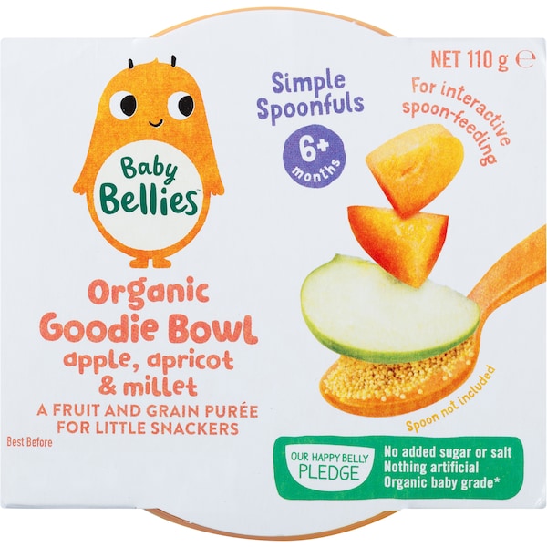 Baby Bellies Goodie Bowl Apple, Apricot & Millet 110g