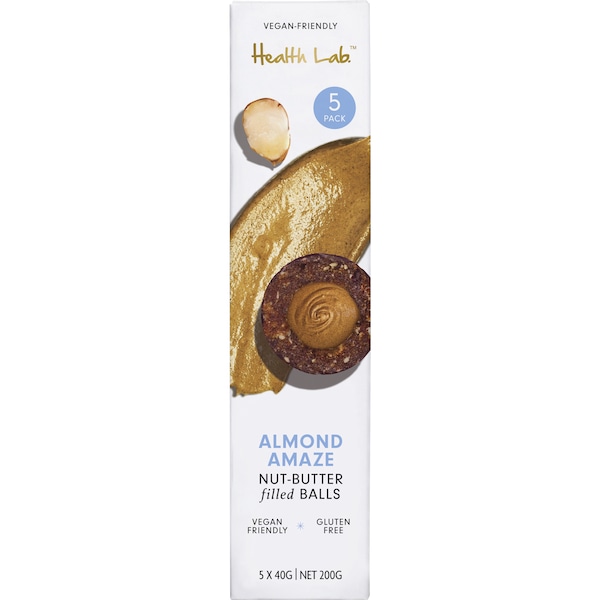 Health Lab Almond Amaze Nut Butter Filled Balls 200g