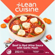 Lean Cuisine Beef In Red Wine Sauce With Garlic Mash Frozen Meal