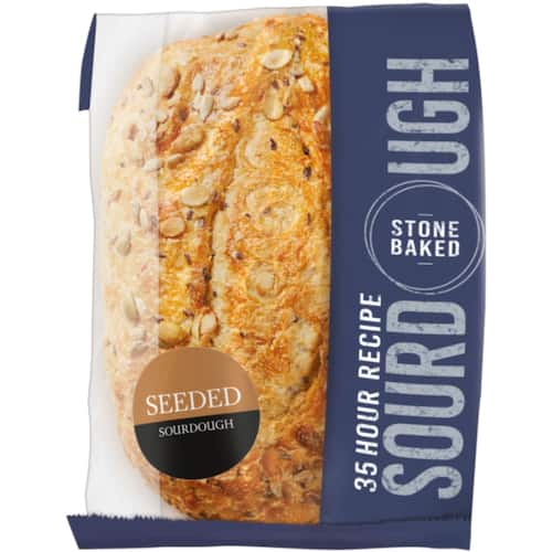 Woolworths 35hr Sourdough Mini Loaf Seeded Each bunch