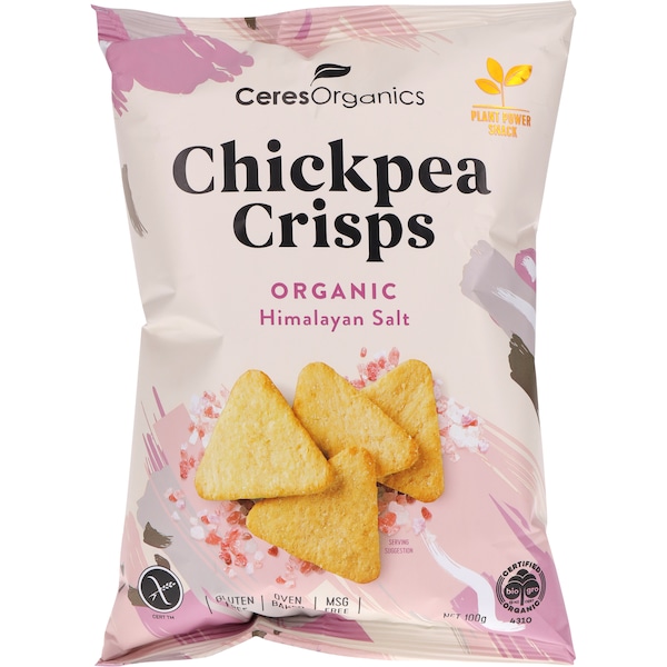 Ceres Organics Organics Chickpea Crisps Himalayan 100g