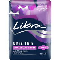 Libra Goodnights Pads Ultra Thin Wings