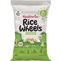 Healtheries Rice Wheels Chicken Gluten Free Lunchbox Snacks