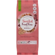 Woolworths Fruit Free Toasted Muesli
