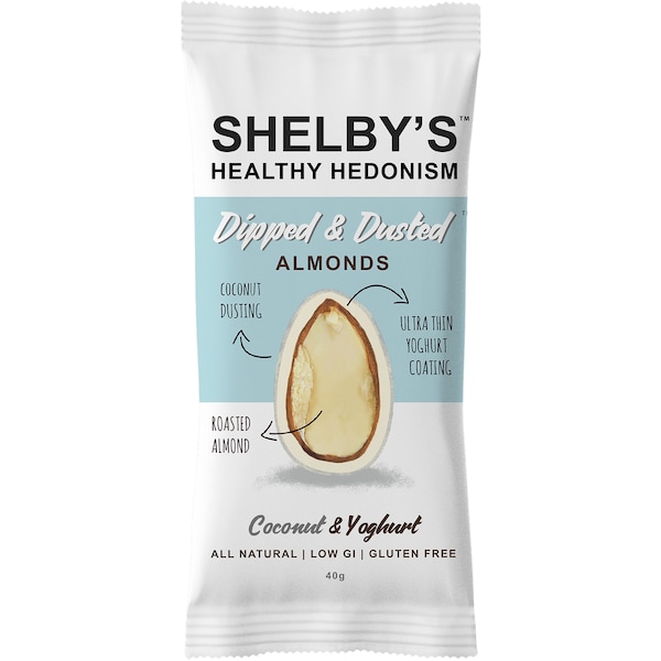 Shelby's Coconut & Yoghurt Almonds 40g