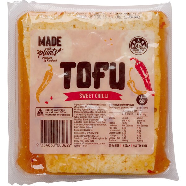 Made With Plants Sweet Chilli Tofu 200g
