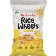 Healtheries Rice Wheels Cheese Gluten Free Lunchbox Snacks