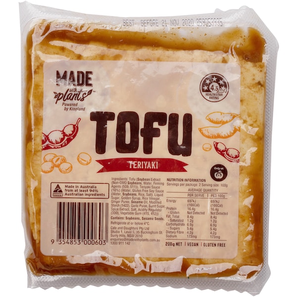 Made With Plants Teriyaki Tofu 200g