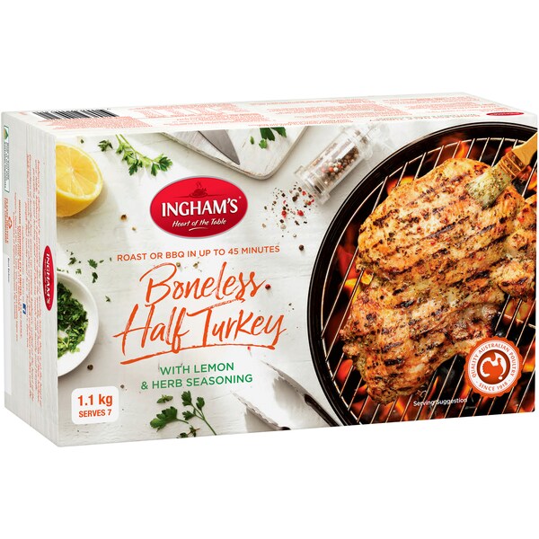 Ingham's Boneless Half Turkey With Lemon & Herb Seasoning 1.1kg