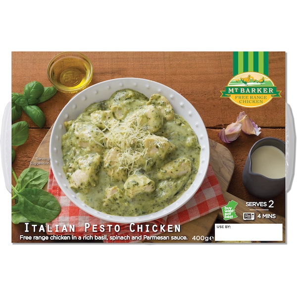 Mt Barker Italian Pesto Chicken Chilled Meal 400g