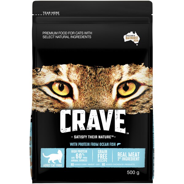 Crave Ocean Fish Dry Cat Food 500g