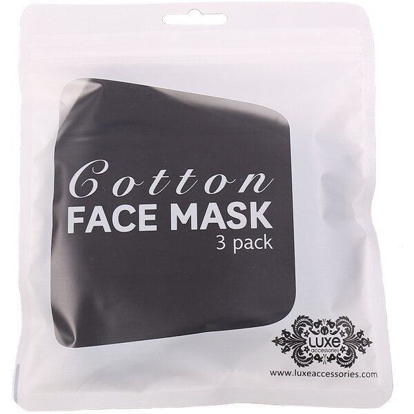 Luxe Cotton Face Mask 3 pack