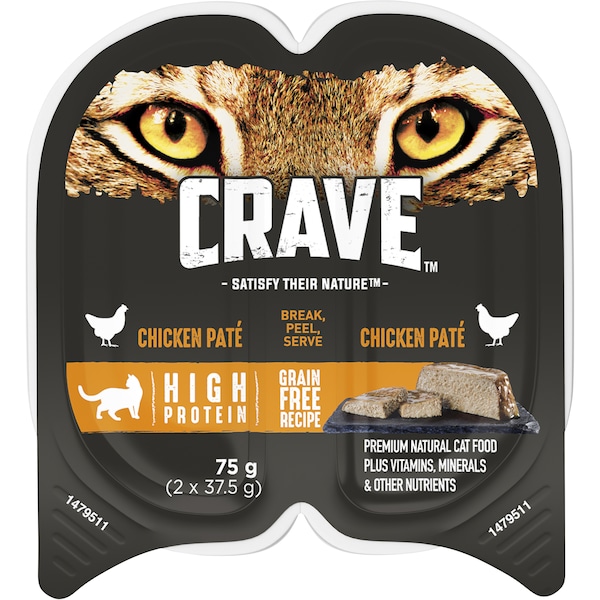Crave Chicken Pate Wet Cat Food 75g