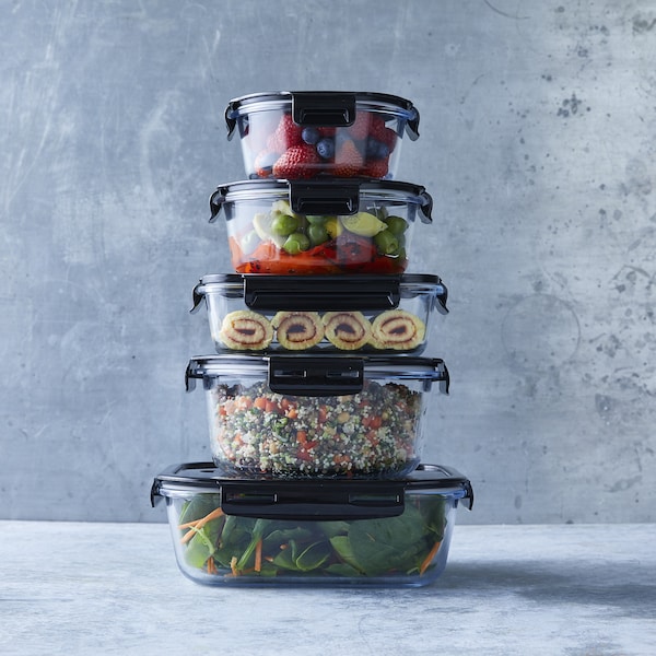 Re:fresh by Boost Rectangular 0.61l Glass Container Each