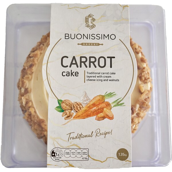Buonissimo Carrot Cake 1.35kg