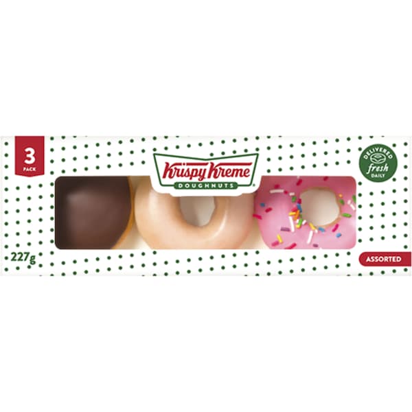 Krispy Kreme Assorted Doughnuts 3 pack