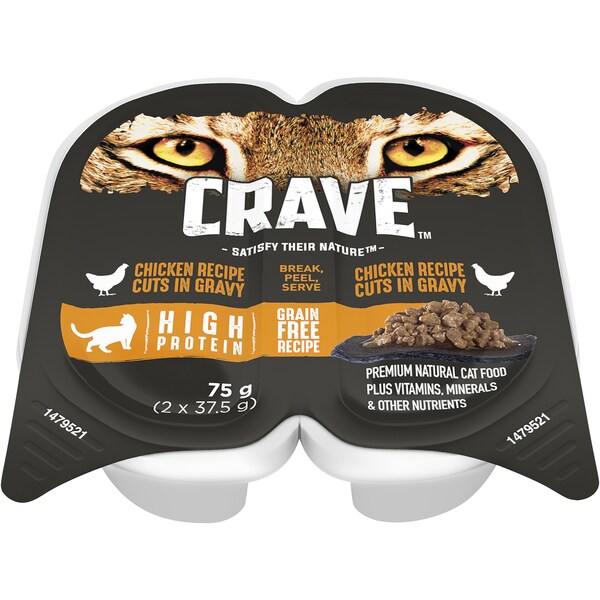 Crave Chicken In Gravy Wet Cat Food 75g