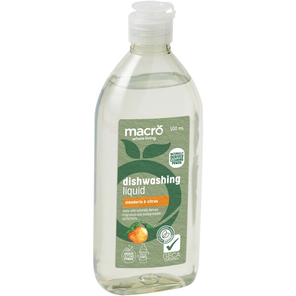 Macro Dishwashing Liquid Mandarin & Citrus 500ml