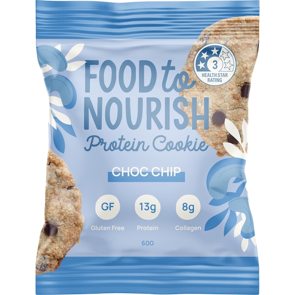 Food To Nourish Protein Cookie Choc Chip 60g