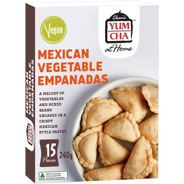 Chan's Yum Cha Mexican Vegetable Empanadas 15 Pack