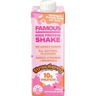 Famous Kids Protein Shake Strawberry Flavour