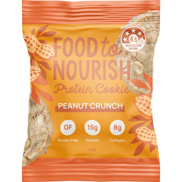 Food To Nourish Protein Cookie Peanut Crunch 60g