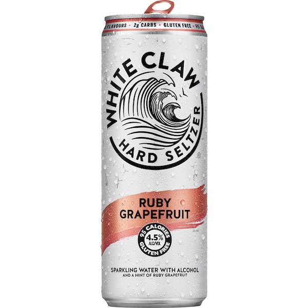 White Claw Hard Seltzer Ruby Grapefruit Can 330ml
