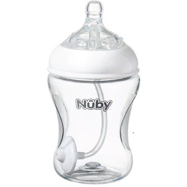 Nuby Tritan Weighted Straw Bottle 270ml