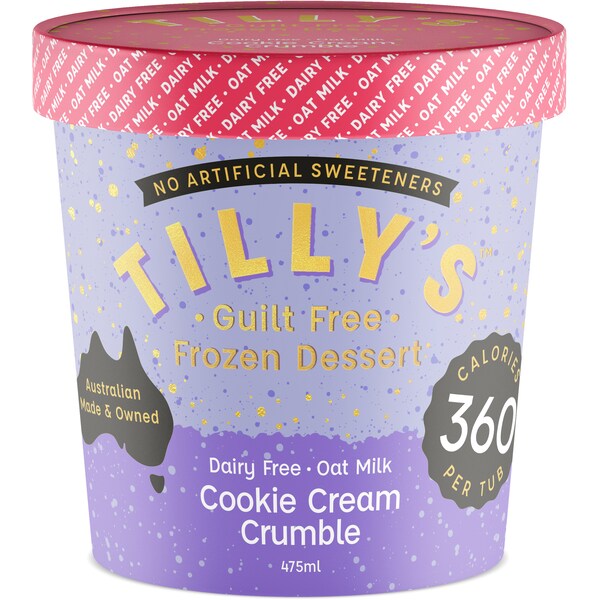Tilly's Guilt Free Cookie Cream Crumble 475ml