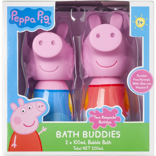 Peppa Pig Duo Bath Buddies 2 Pack