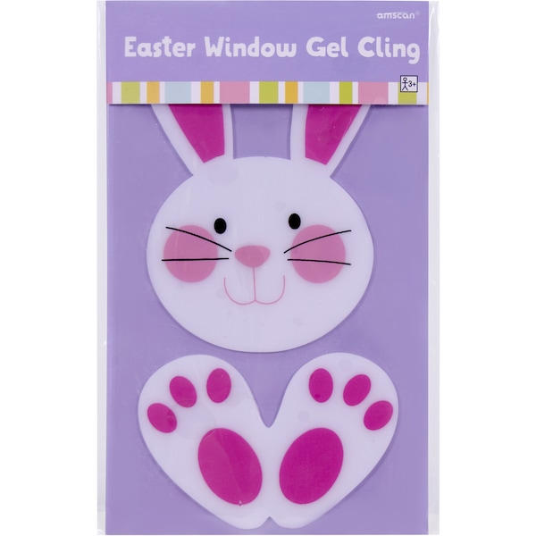 Amscan Easter Window Gel Cling Bunny Each