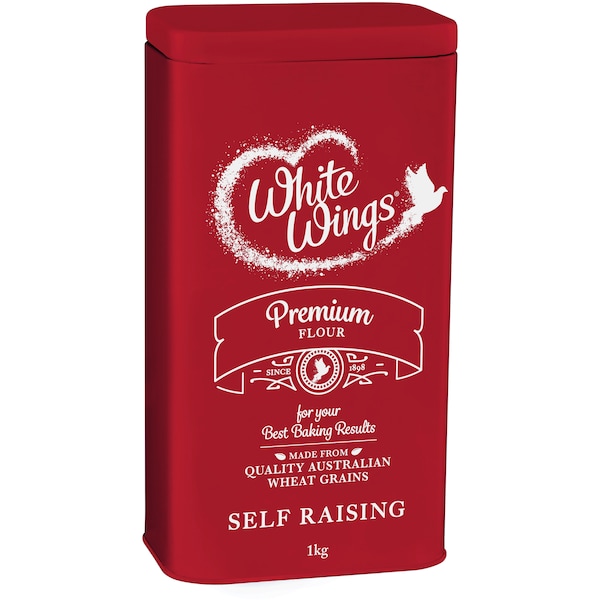 White Wings Self Raising Flour Tin 1kg