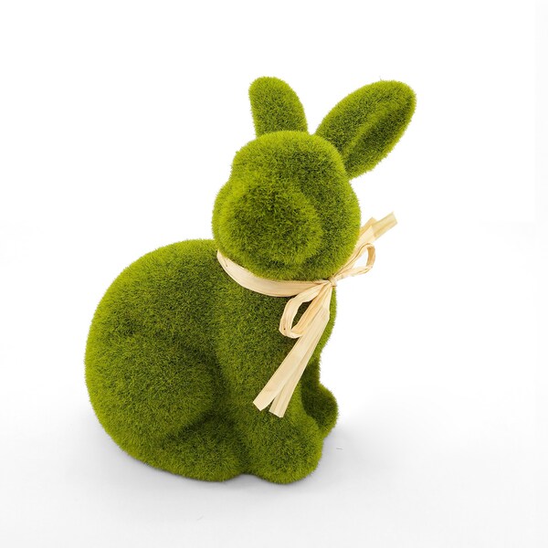 Easter Faux Moss Bunny Medium Each