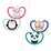 Nuk Space Soother 6-18M Assorted 2 pack