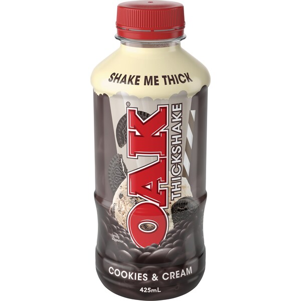 Oak Thickshake Cookies & Cream 425ml