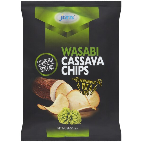 Jans Cassava Chips-Wasabi 84g