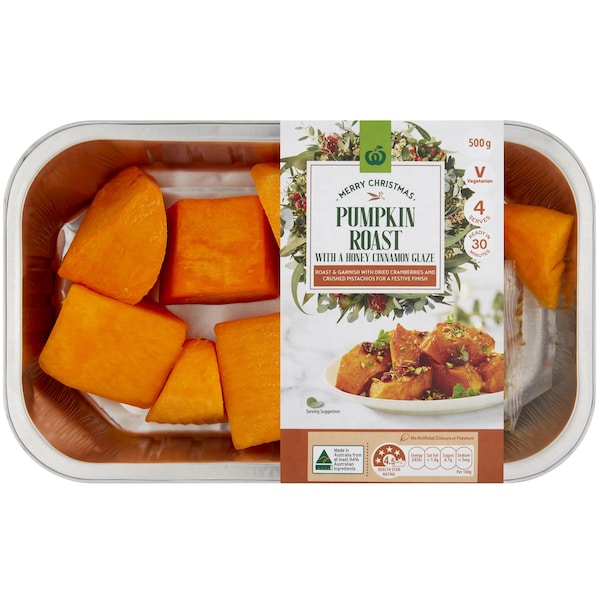 Woolworths Pumpkin Roast With a Honey Cinnamon Glaze 500g