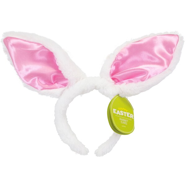 Easter Rabbit Ears White Each