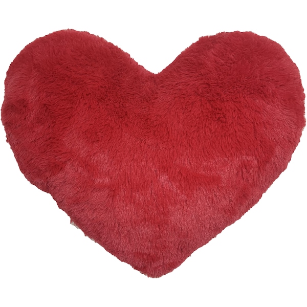 Valentine's Day Heart Shape Cushion Fluffy Red Each
