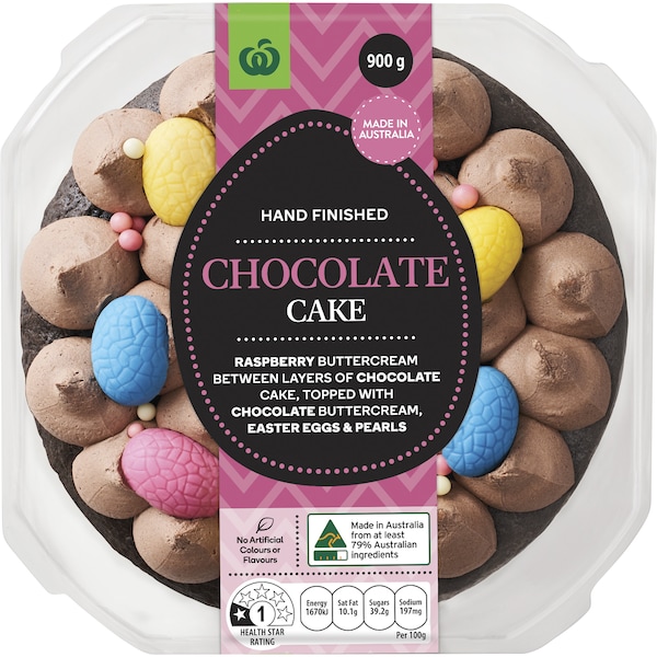 Woolworths Decorated Easter Layer Chocolate Cake 900g