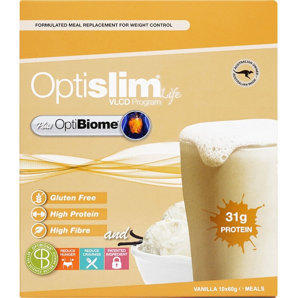 Optislim OptiBiome Vanilla Shake 60g X 10 pack