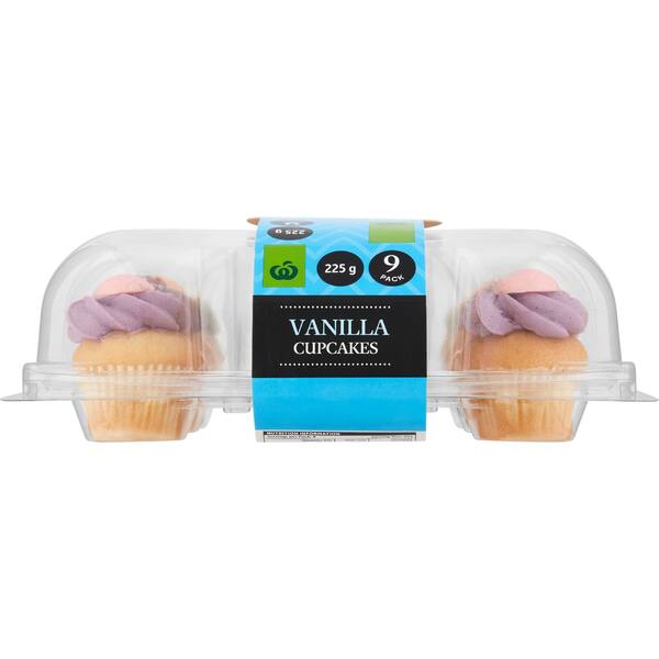 Woolworths Decorated Vanilla Easter Cupcakes 9 Pack bunch