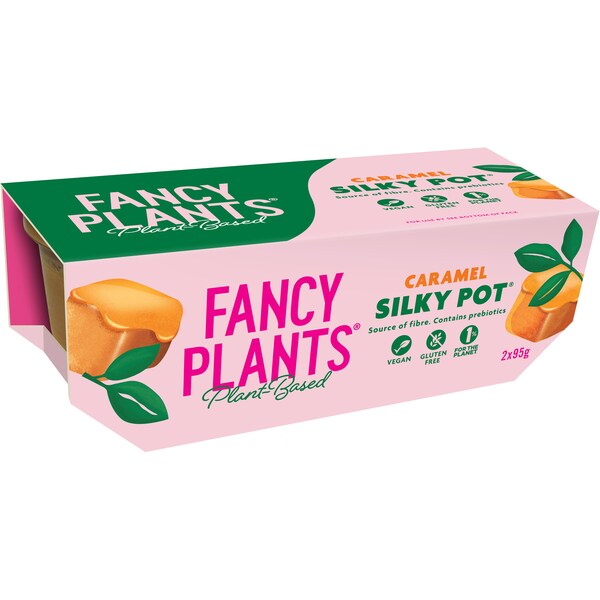 Fancy Plants Plant Based Caramel Silky Pot 95g x2 Pack