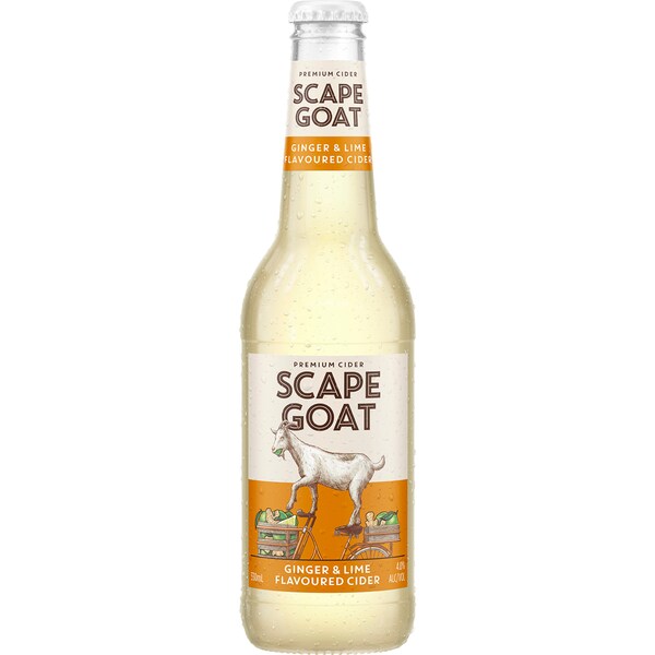 Scape Goat Ginger & Lime Flavoured Cider Bottle 330ml