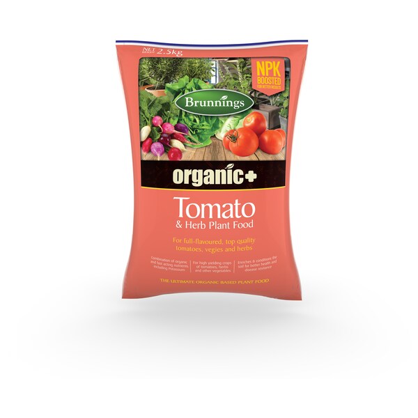 Brunnings Organic+ Tomato & Herb Food 2.5kg