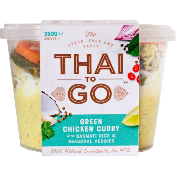 Yummy Karma Thai To Go Green Chicken Curry & Rice 350g