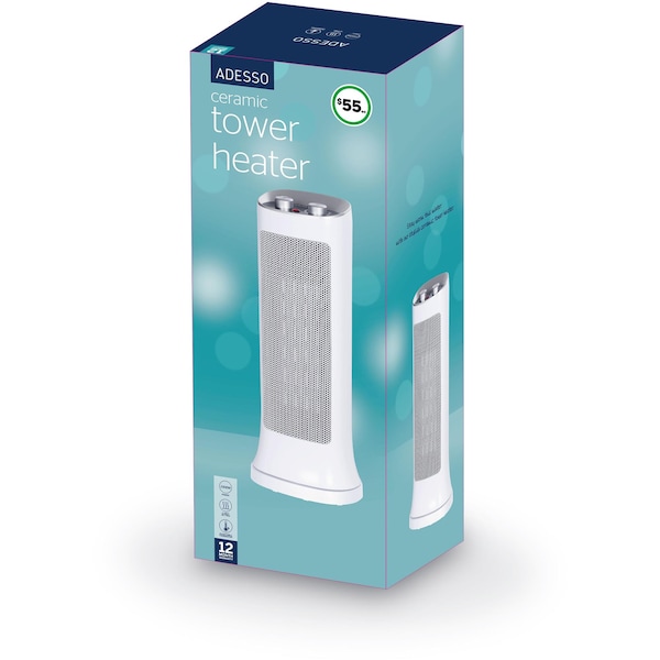 Adesso Ceramic Tower Heater Each