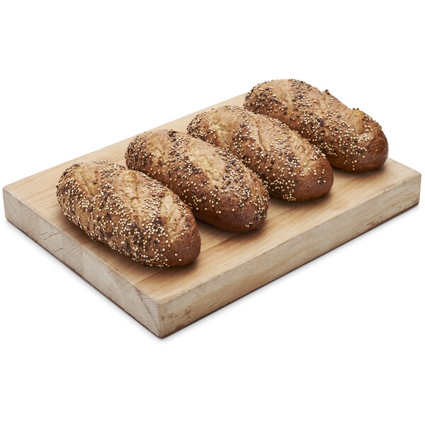 Woolworths Pane Di Casa Light Rye Roll 4 pack